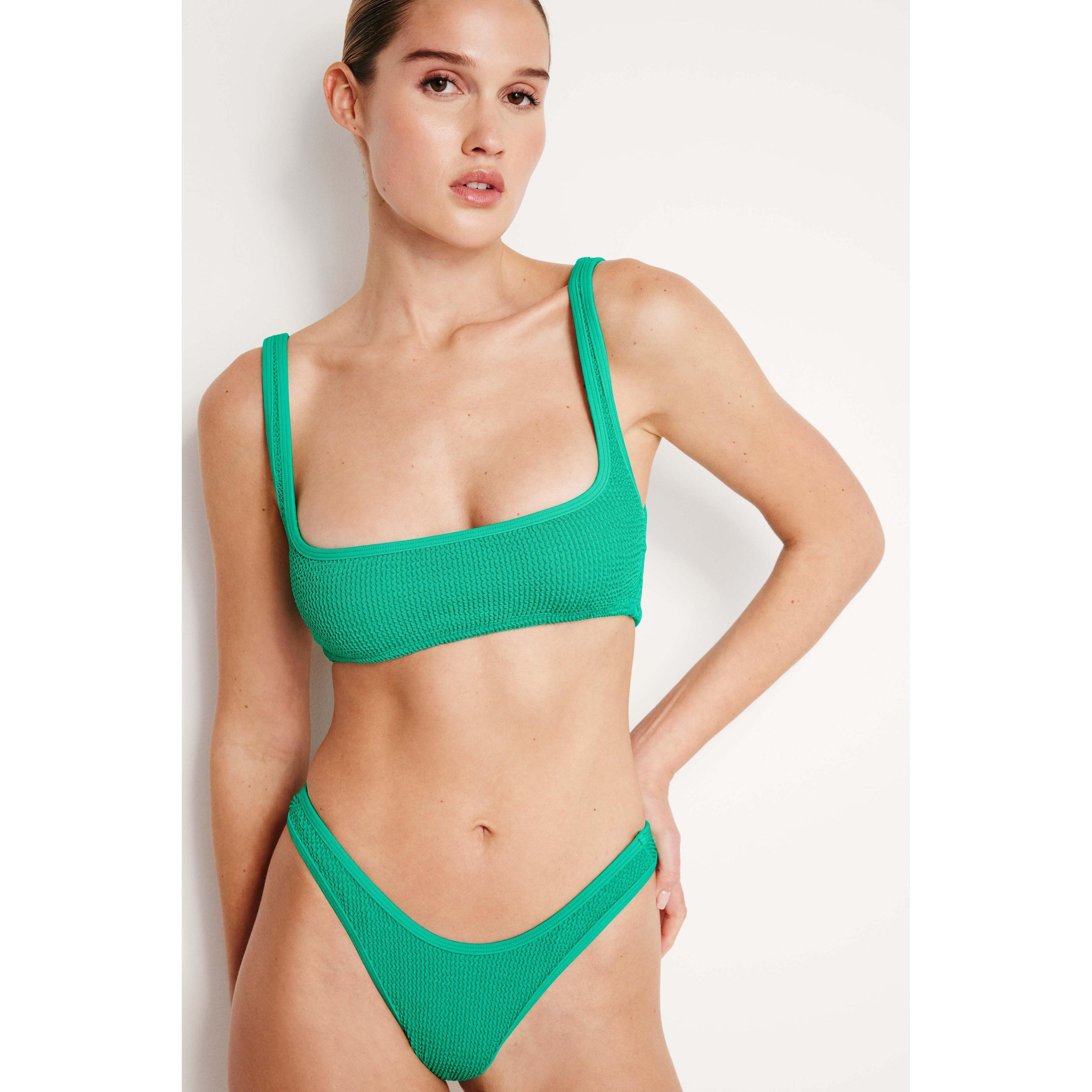 Womens Always Fits Tiny Bikini Top | Jade Green, Size XXS/XS | Good American by Khlo Kardashian Product Image