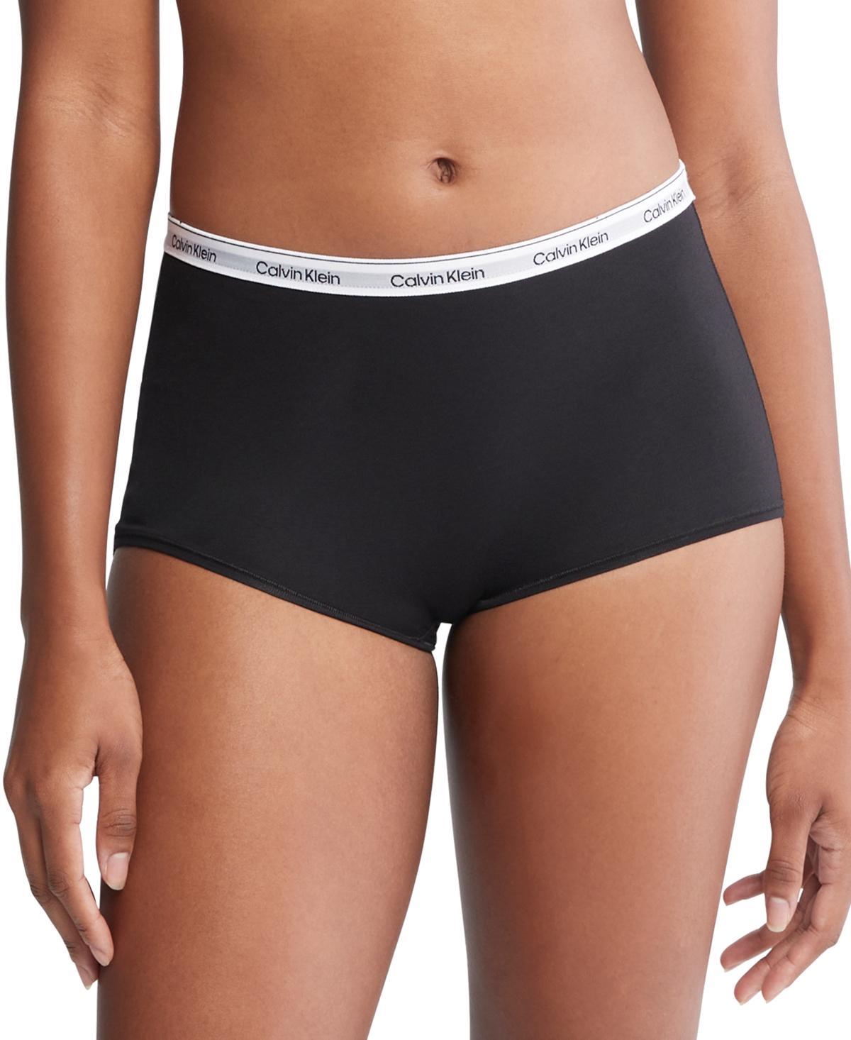 Women's Modern Logo Mid-Rise Boyshort Underwear QD5195 Product Image