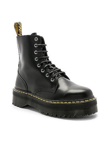 Dr. Martens Jadon 8-Eye Platform Boot Polished Smooth) Lace-up Boots Product Image