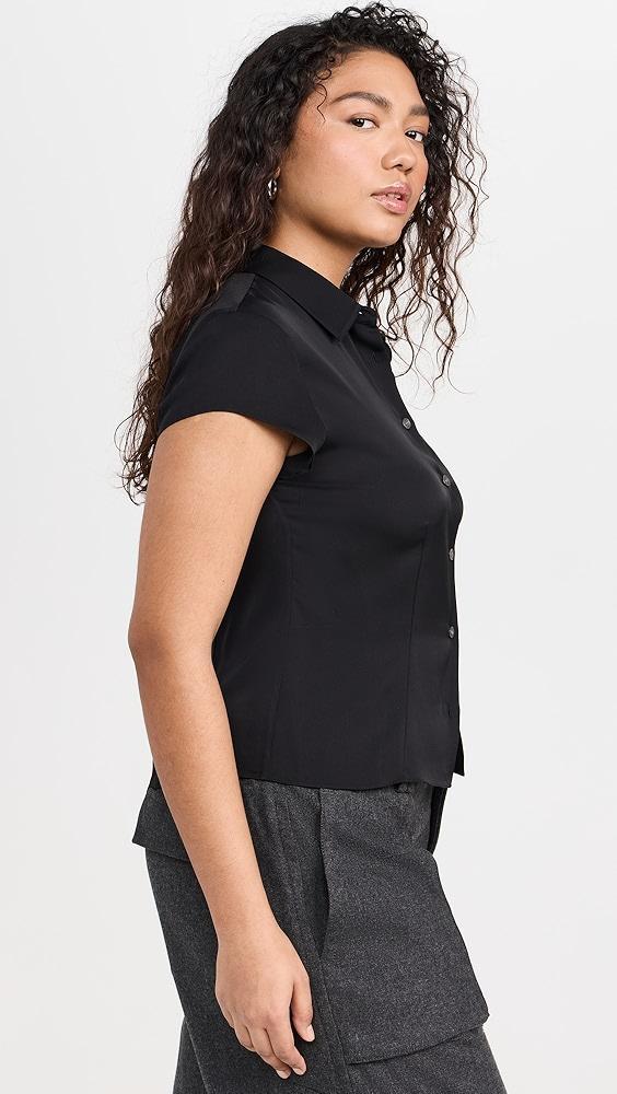 Theory Cap Sleeve Blouse | Shopbop Product Image