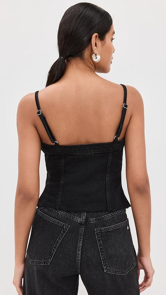 Reformation Coco Denim Bustier Top | Shopbop Product Image