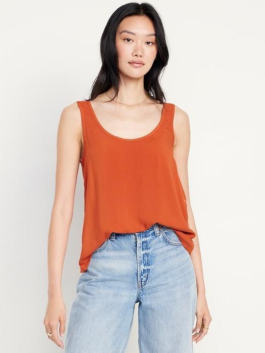 Sleeveless Satin Crop Top Product Image