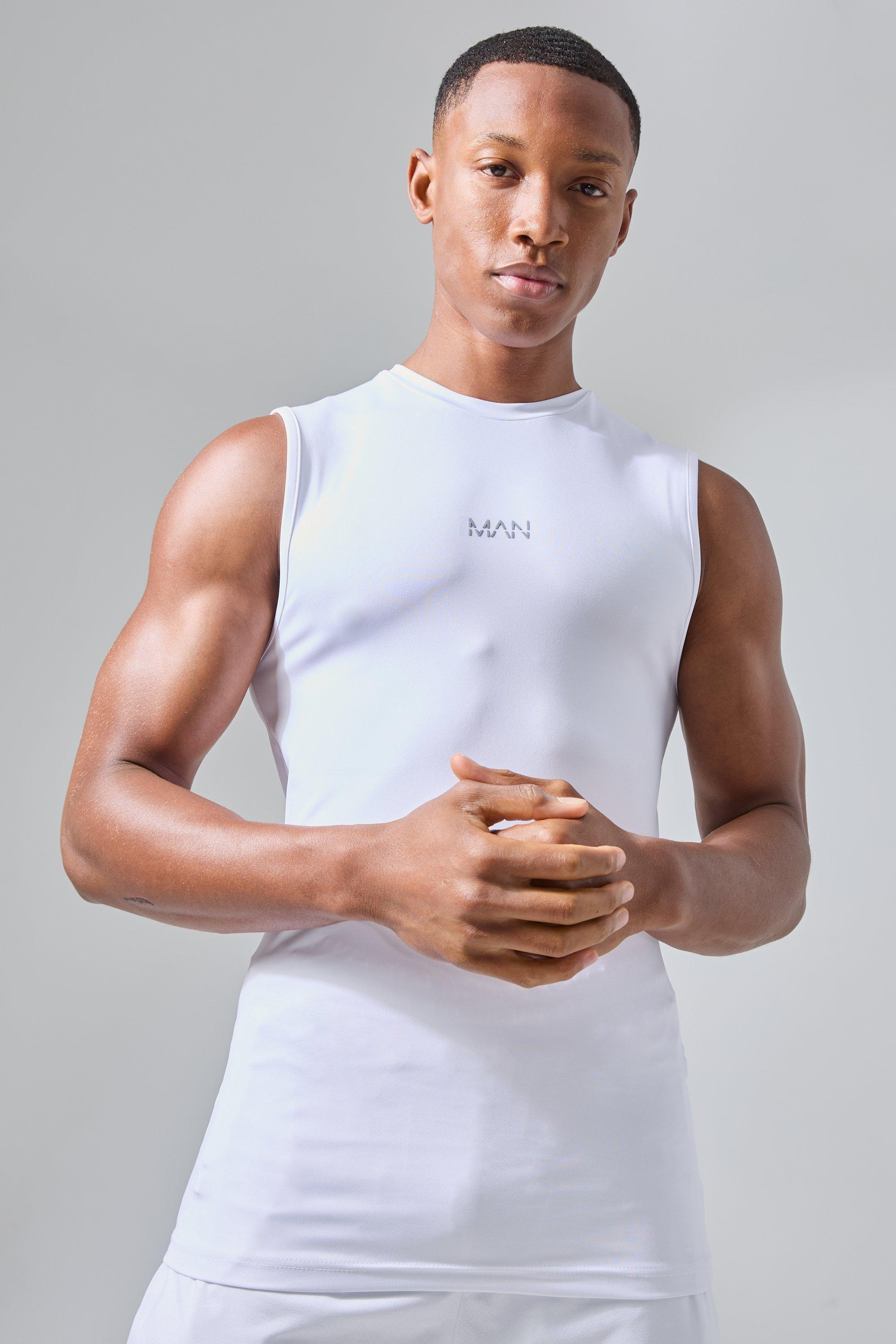 Man Active Compression Tank | boohooMAN USA Product Image