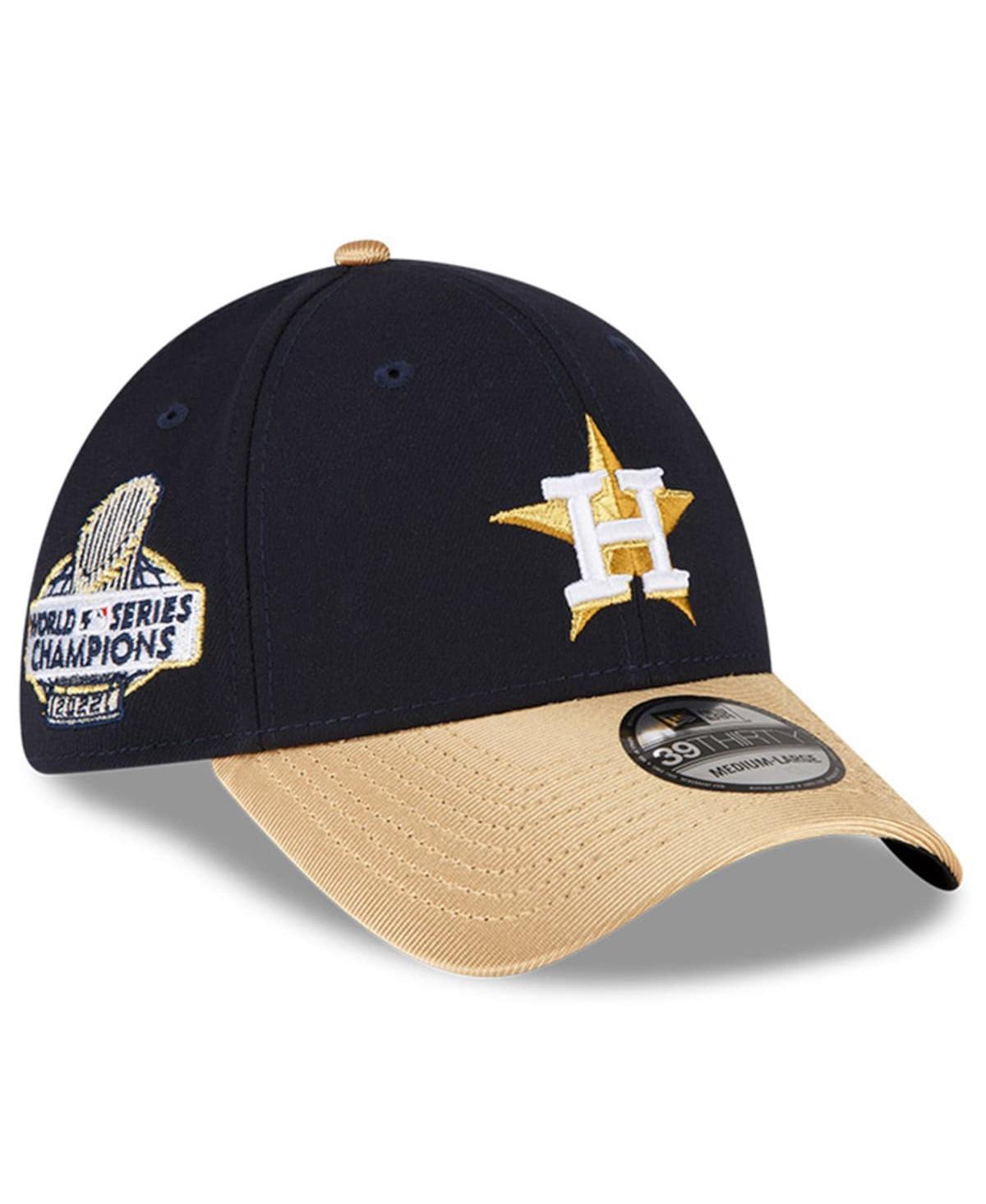 Mens New Era Navy Houston Astros 2023 Gold Collection 39THIRTY Flex Hat Product Image