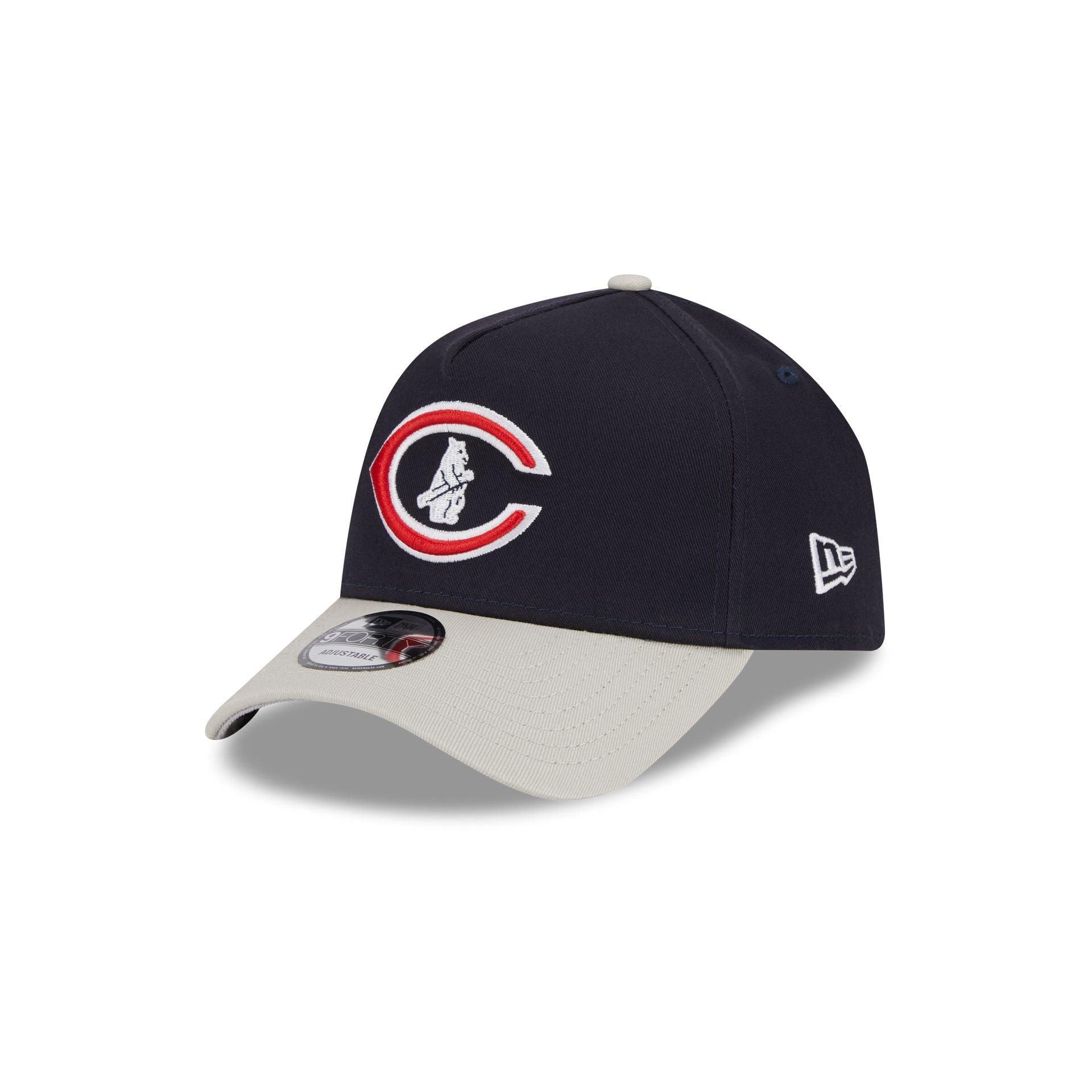 Chicago Cubs Coop Logo Select 9FORTY A-Frame Snapback Hat Male Product Image