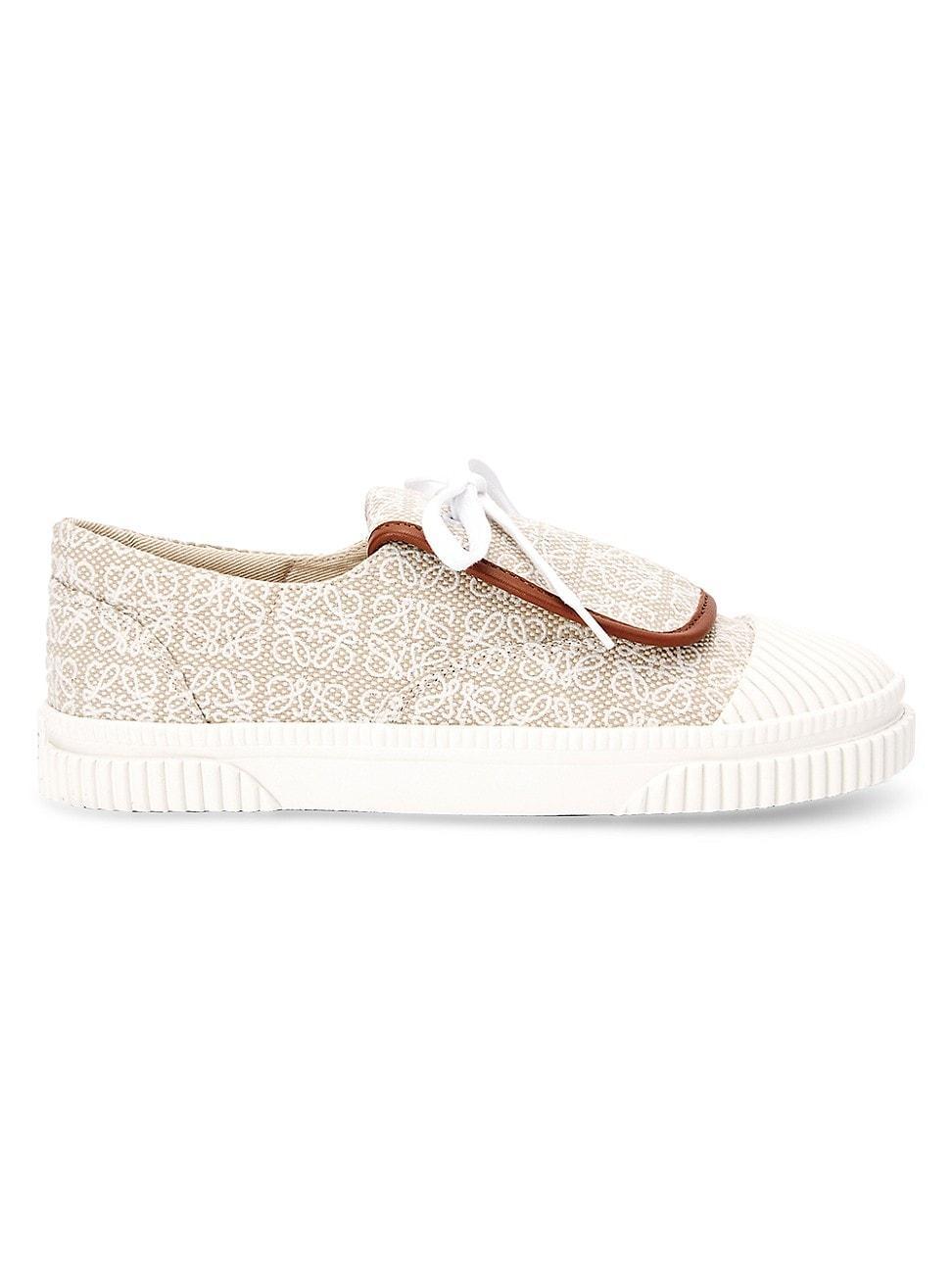 Womens Anagram Canvas Flap Sneakers Product Image