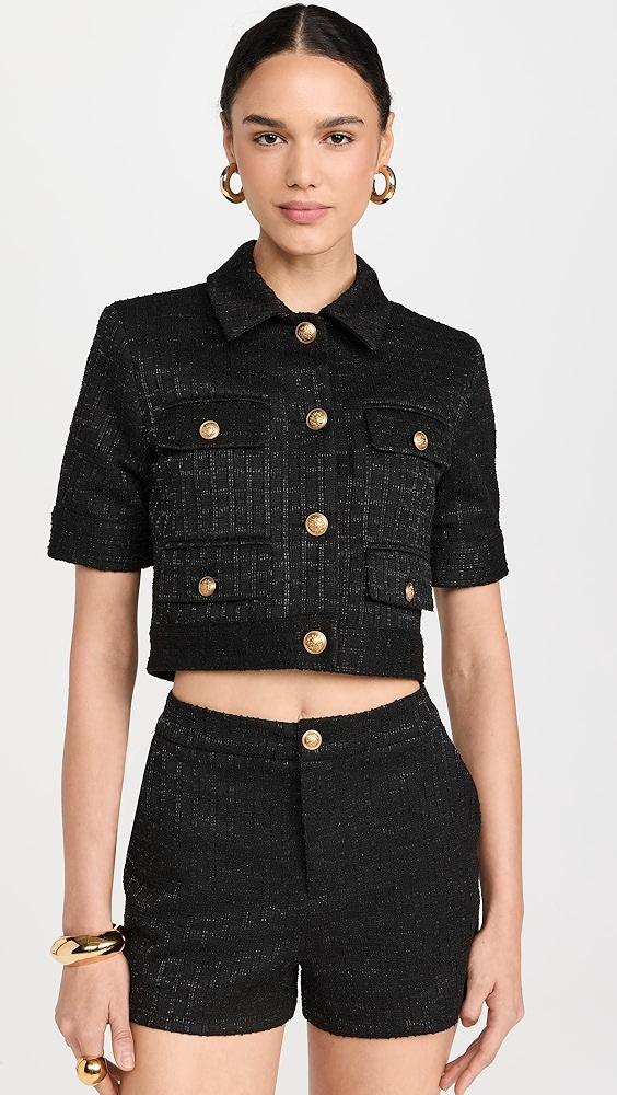 alice + olivia Elle Patch Pocket Jacket | Shopbop Product Image