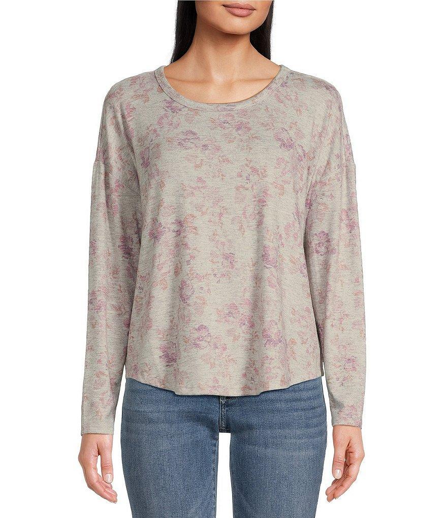 Lucky Brand Cloud Floral Crew Neck Top Product Image