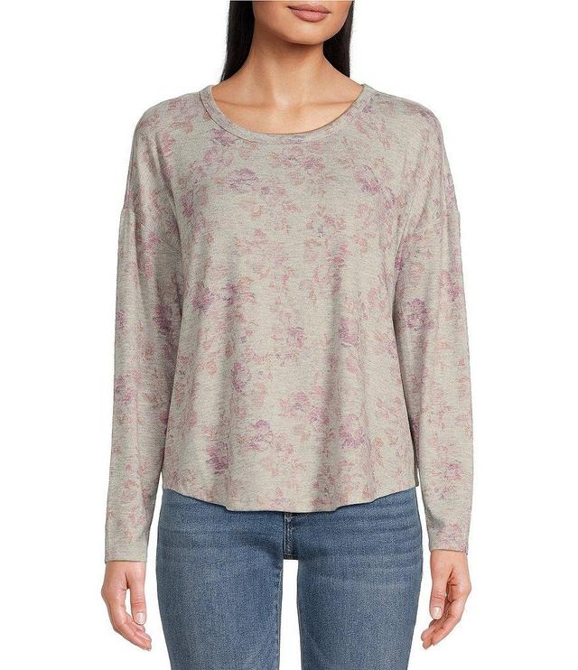 Lucky Brand Cloud Floral Crew Neck Top Product Image