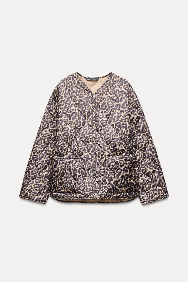 ANIMAL PRINT PUFFER JACKET Product Image