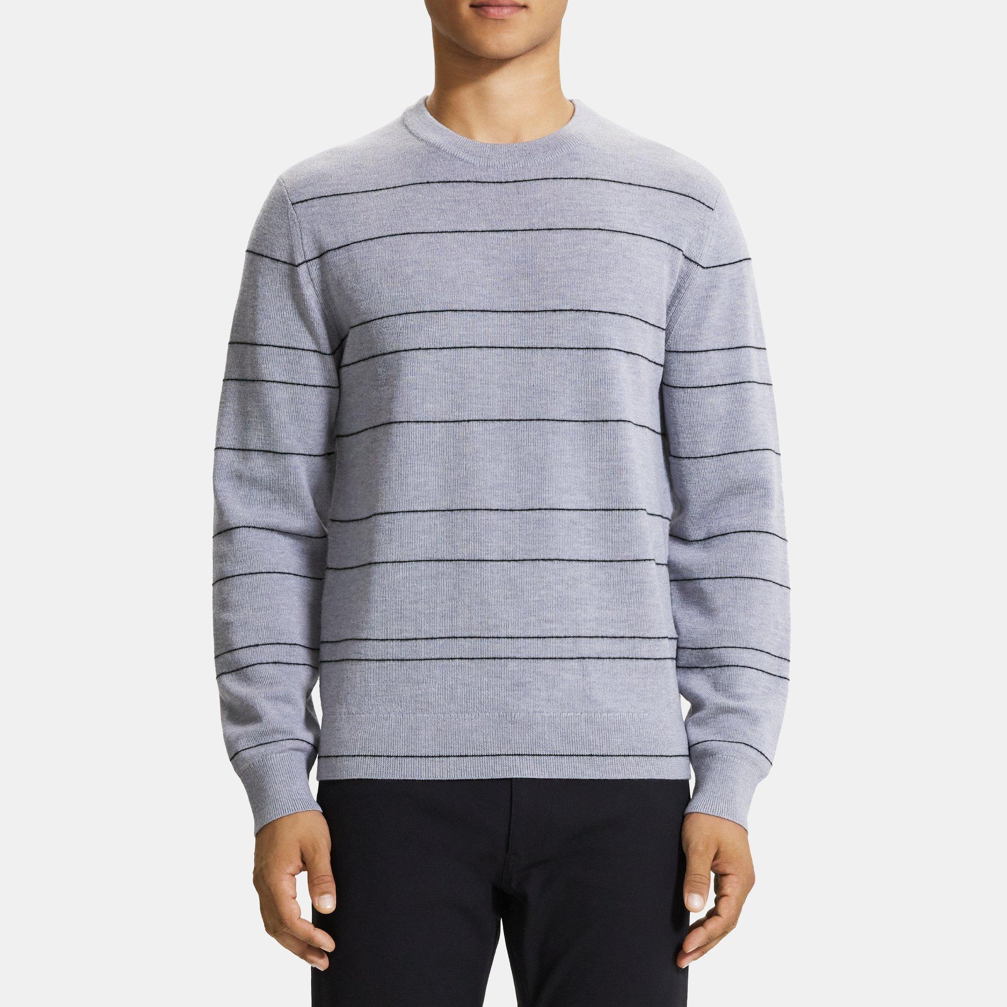 Merino Wool Striped Sweater | Theory Outlet Product Image