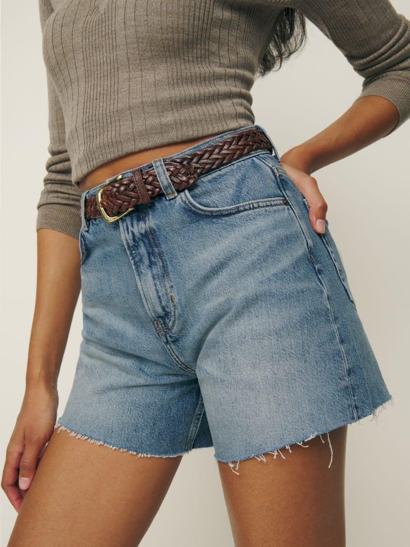 Wilder High Rise Relaxed Jean Shorts Product Image