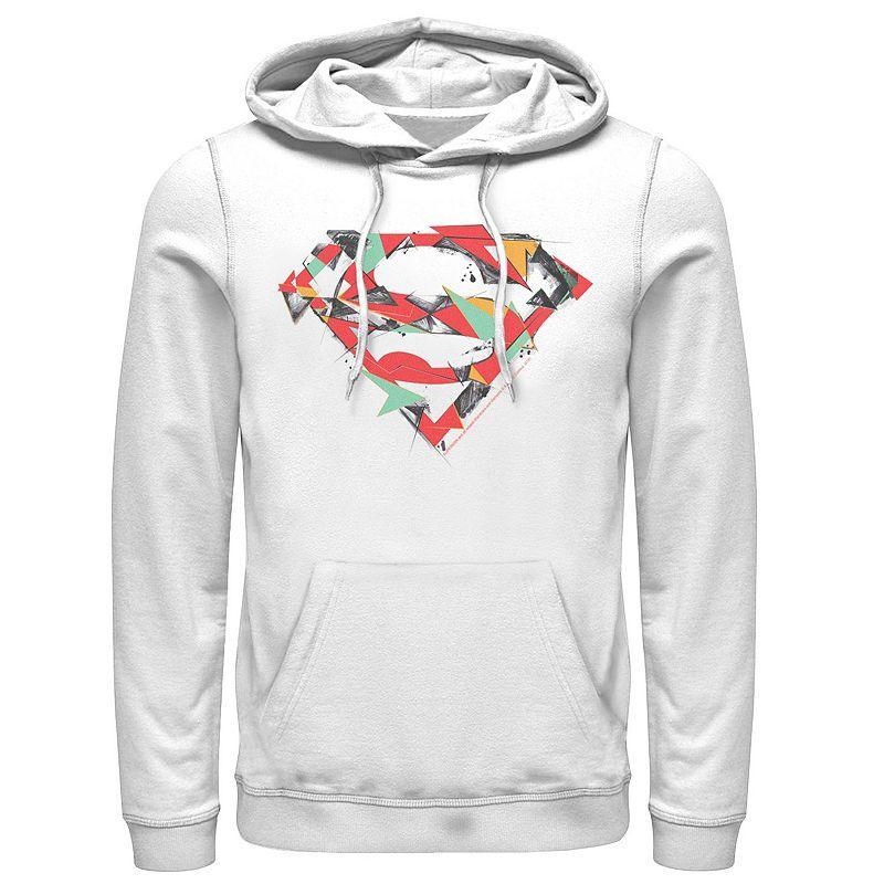 Mens DC Comics Superman Polygon Chest Logo Hoodie Product Image