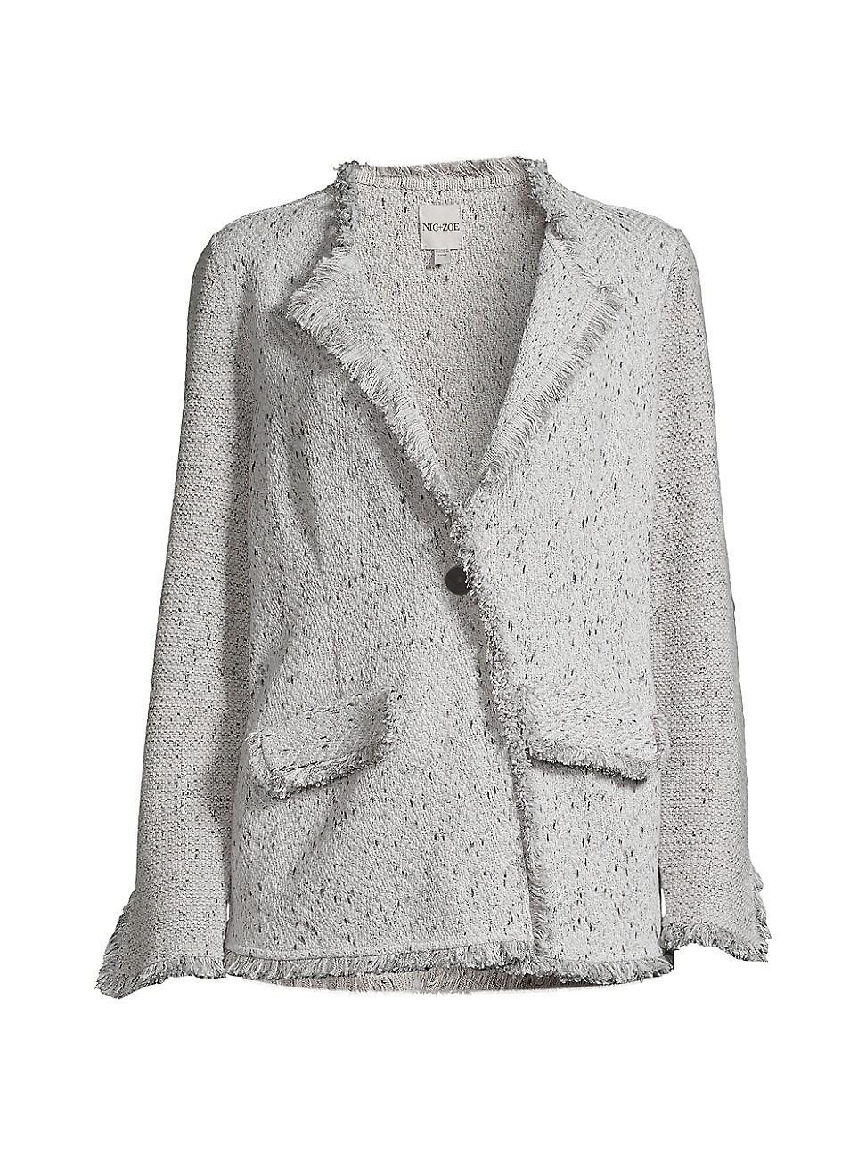 NIC+ZOE Fringe Knit Blazer Product Image