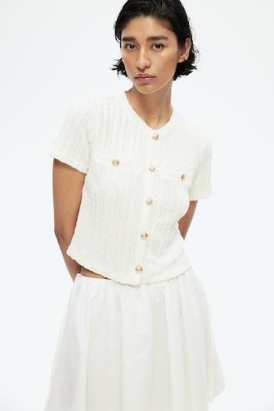 Cable-Knit Cardigan Product Image