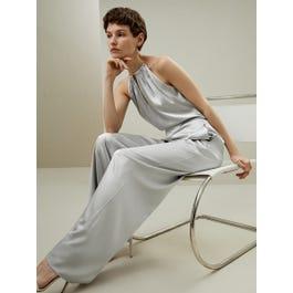 Halter Neck Wide Leg Jumpsuit Product Image