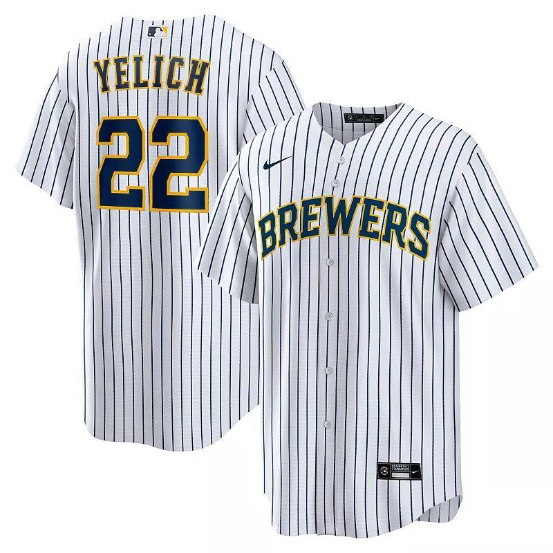 Mens Nike Christian Yelich Milwaukee Brewers Alternate Replica Player Jersey Product Image