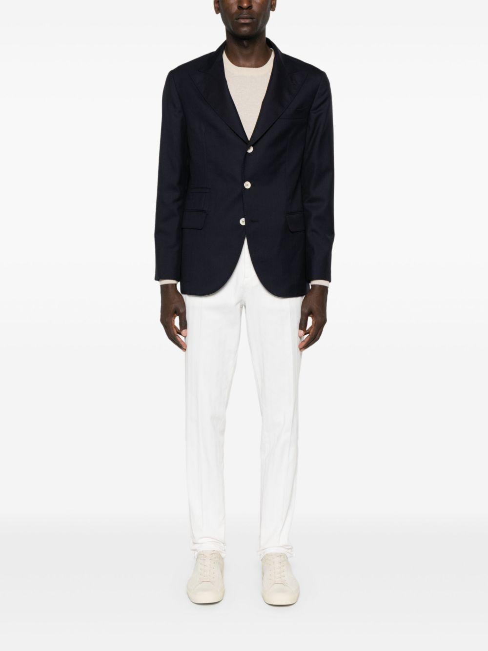 BRUNELLO CUCINELLI Single-breasted Blazer In Blue Product Image