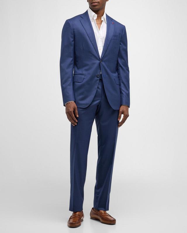 Mens Sanita Wool Two-Button Suit - Navy - Size 44 - Navy - Size 44 Product Image