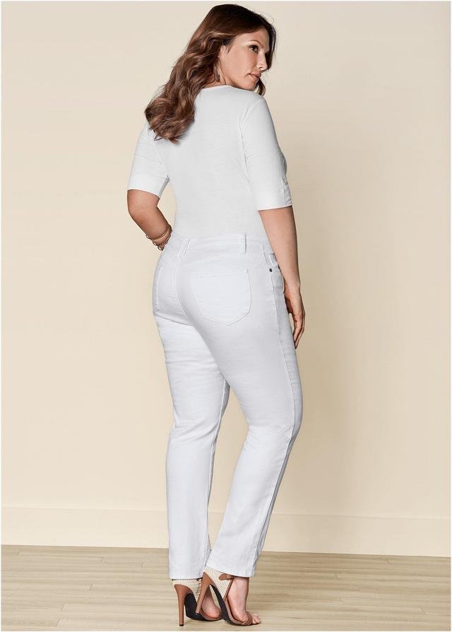 Lift Jeans - White Denim Product Image