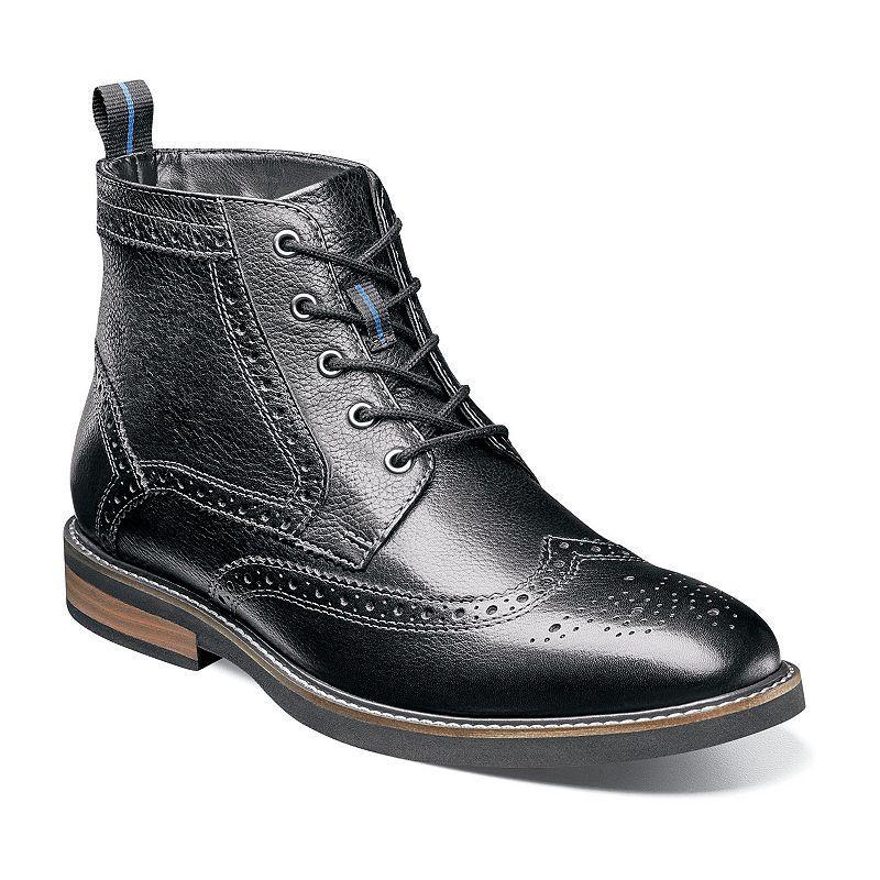 Nunn Bush Odell Wingtip Boot with KORE Walking Comfort Technology Tumbled) Men's Lace-up Boots Product Image