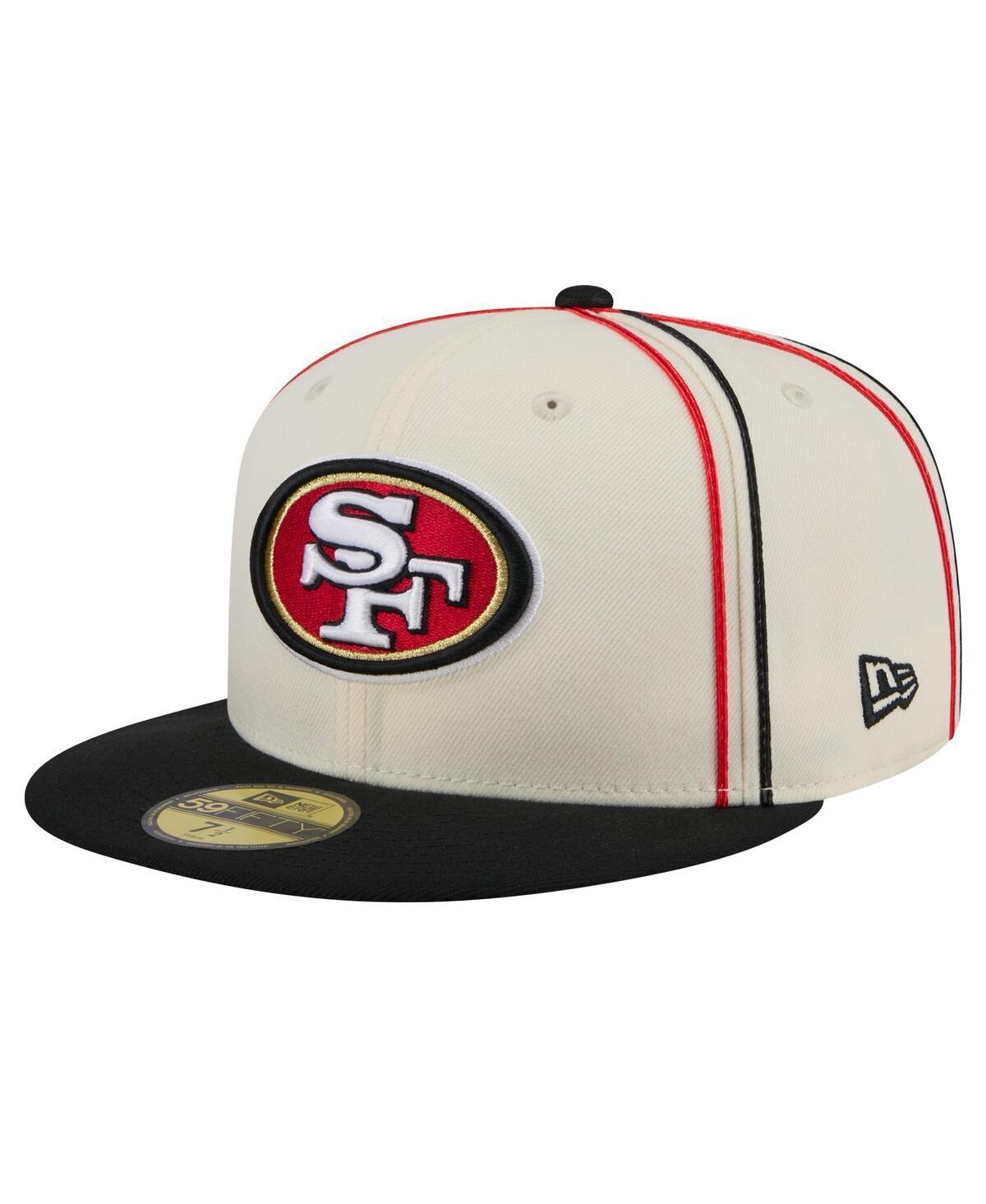 Mens New Era Cream San Francisco 49ers Soutache 59FIFTY Fitted Hat Product Image