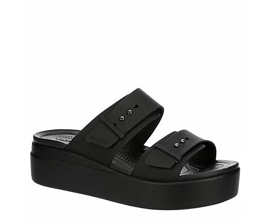 Crocs Womens Brooklyn Low Wedge Sandals from Finish Line Product Image