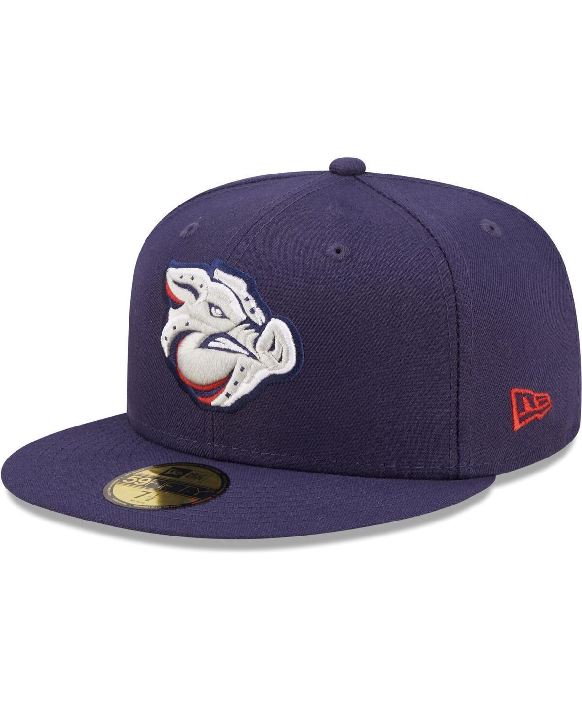 Mens New Era Navy Lehigh Valley IronPigs Authentic Collection 59FIFTY Fitted Hat Product Image