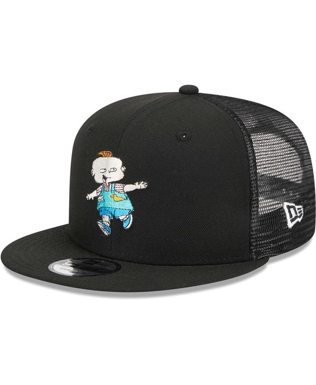 Mens New Era Black Rugrats Phil Trucker 9FIFTY Snapback Hat Product Image