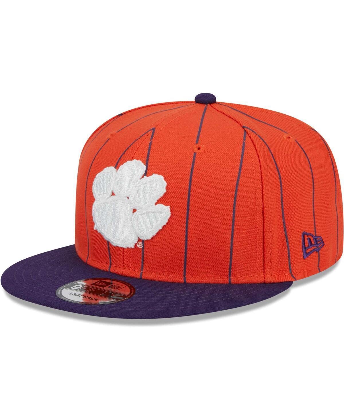 Mens New Era /Purple Clemson Tigers Vintage 9FIFTY Snapback Hat Product Image