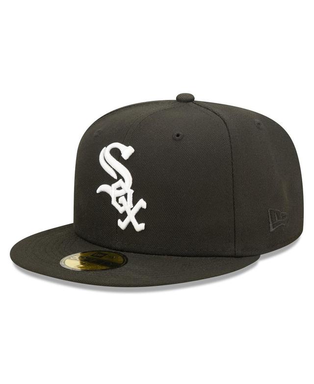 Mens New Era Chicago White Sox Team Logo 59FIFTY Fitted Hat Product Image