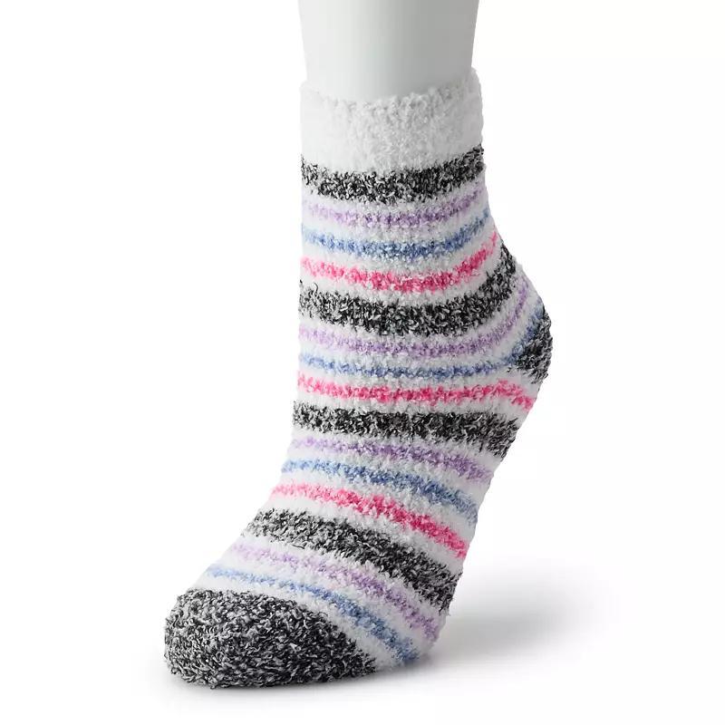 Womens Shine Spread Stripe Cozy Slipper Socks Product Image