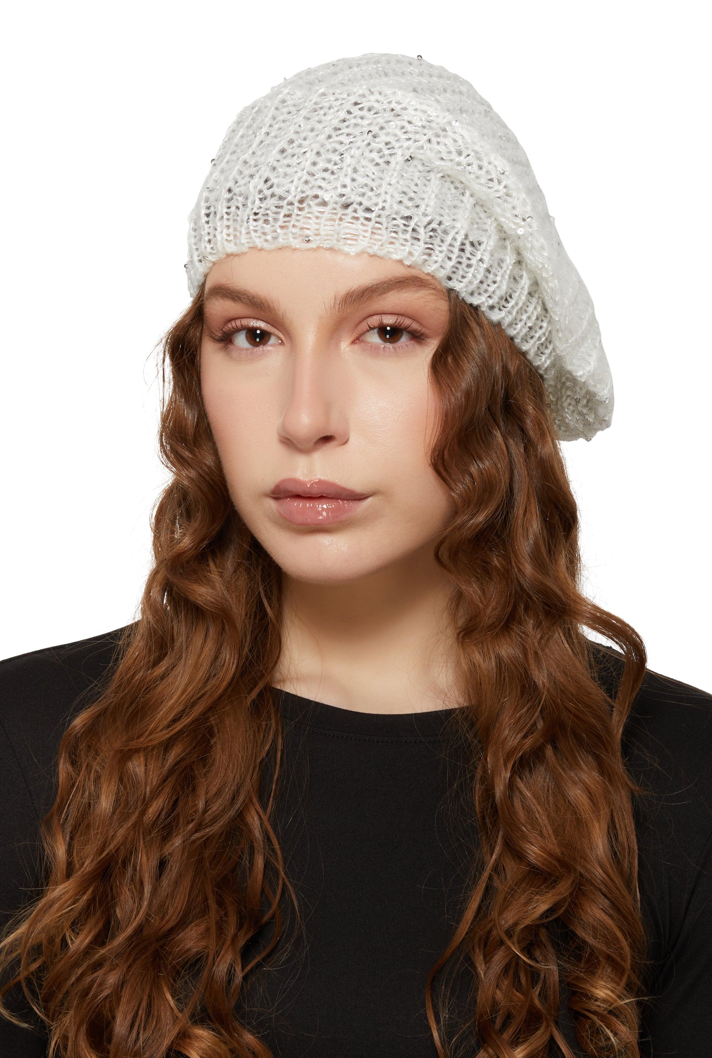 Womens Sequin Beret product image