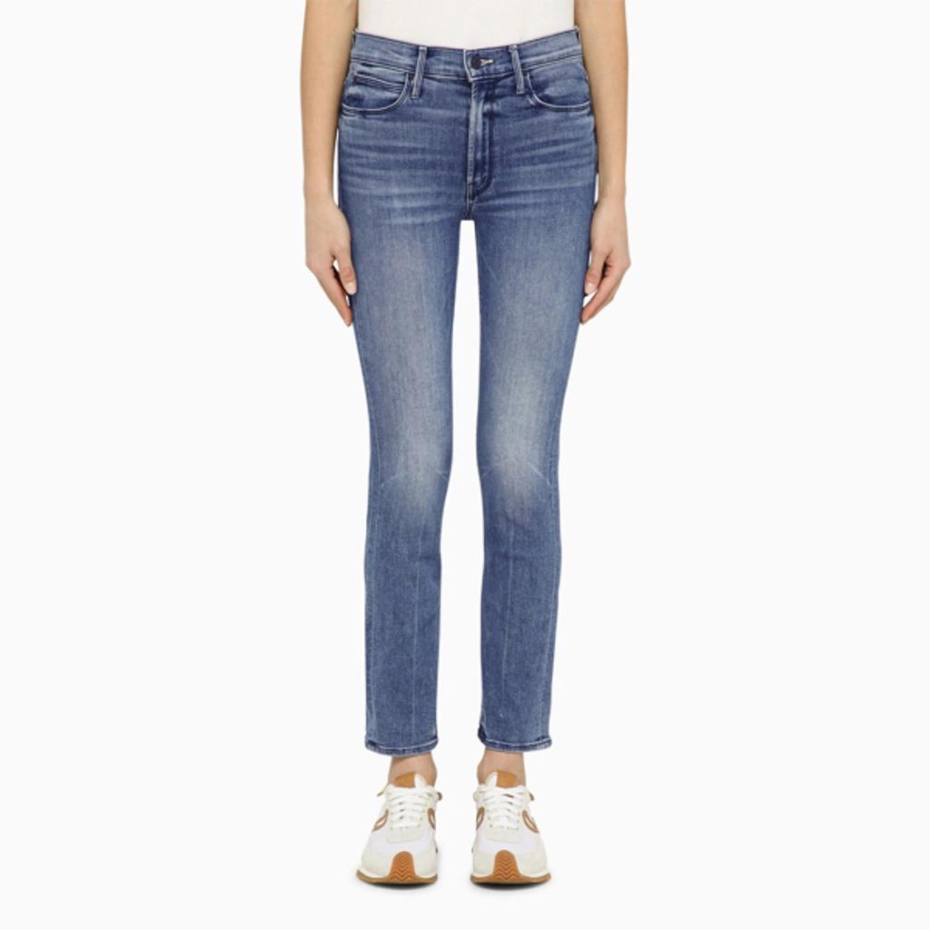 The Mid Rise Dazzler Ankle Denim Jeans In Light Blue Product Image