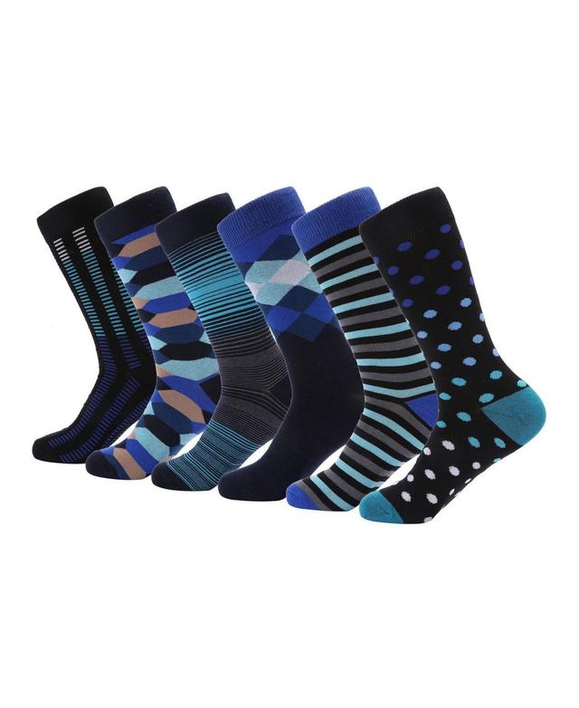 Mio Marino Mens Orthodox Crew Dress Socks Pack of 6 Product Image