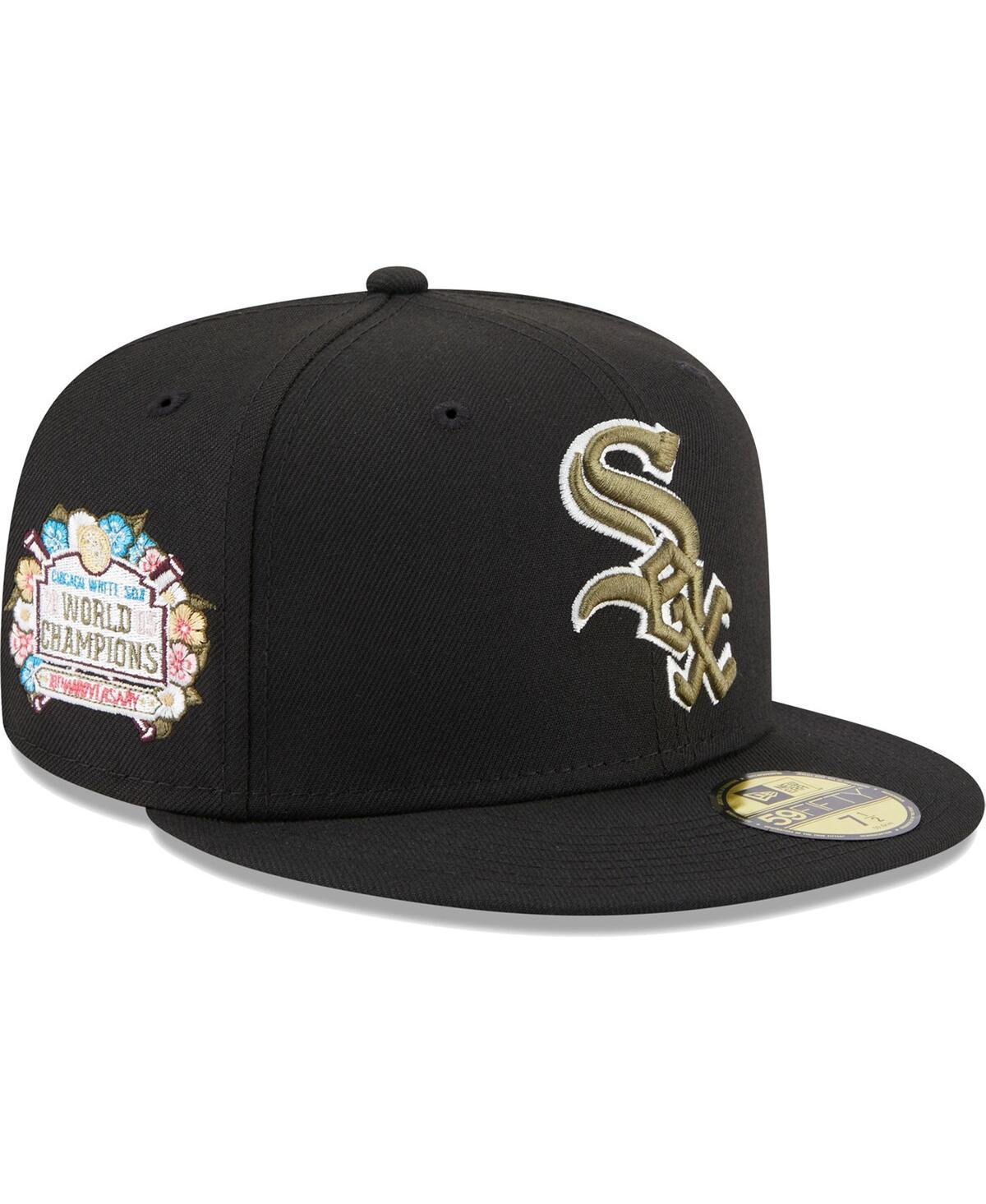 Mens New Era Black Chicago White Sox 2005 World Series Anniversary Spring Training Botanical 59FIFTY Fitted Hat Product Image