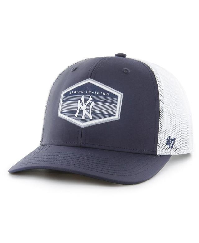 Mens 47 Brand Navy New York Yankees Spring Training Burgess Trucker Snapback Hat - Navy Product Image