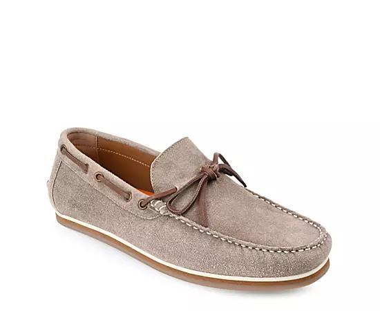 Thomas & Vine Sadler Mens Suede Moccasin Loafers Brown Product Image