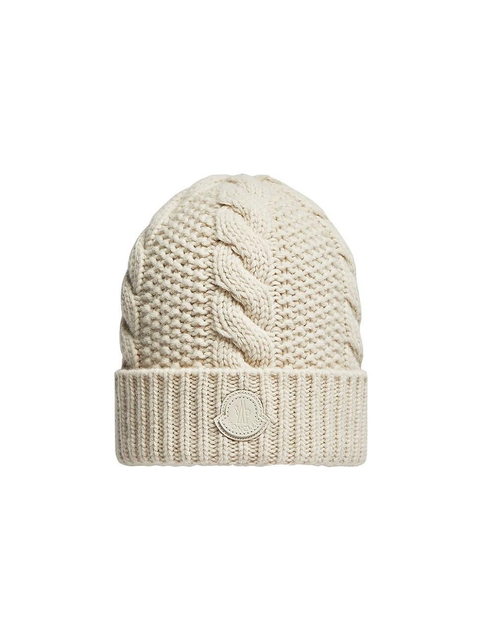 Mens Chunky Wool-Cashmere Beanie Product Image