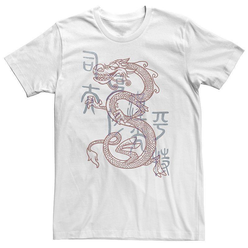 Big & Tall Disney Mulan Mushu Dragon Sketch Tee, Mens Product Image