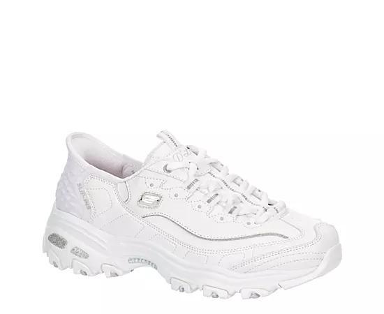 Skechers Womens Slip-ins- DLites - New Scene Casual Sneakers from Finish Line - White Product Image