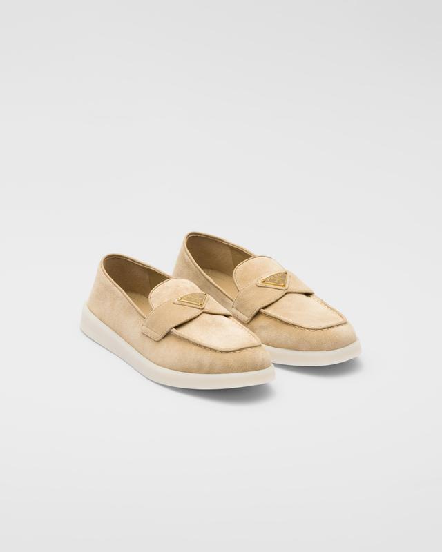 Suede leather loafers Product Image