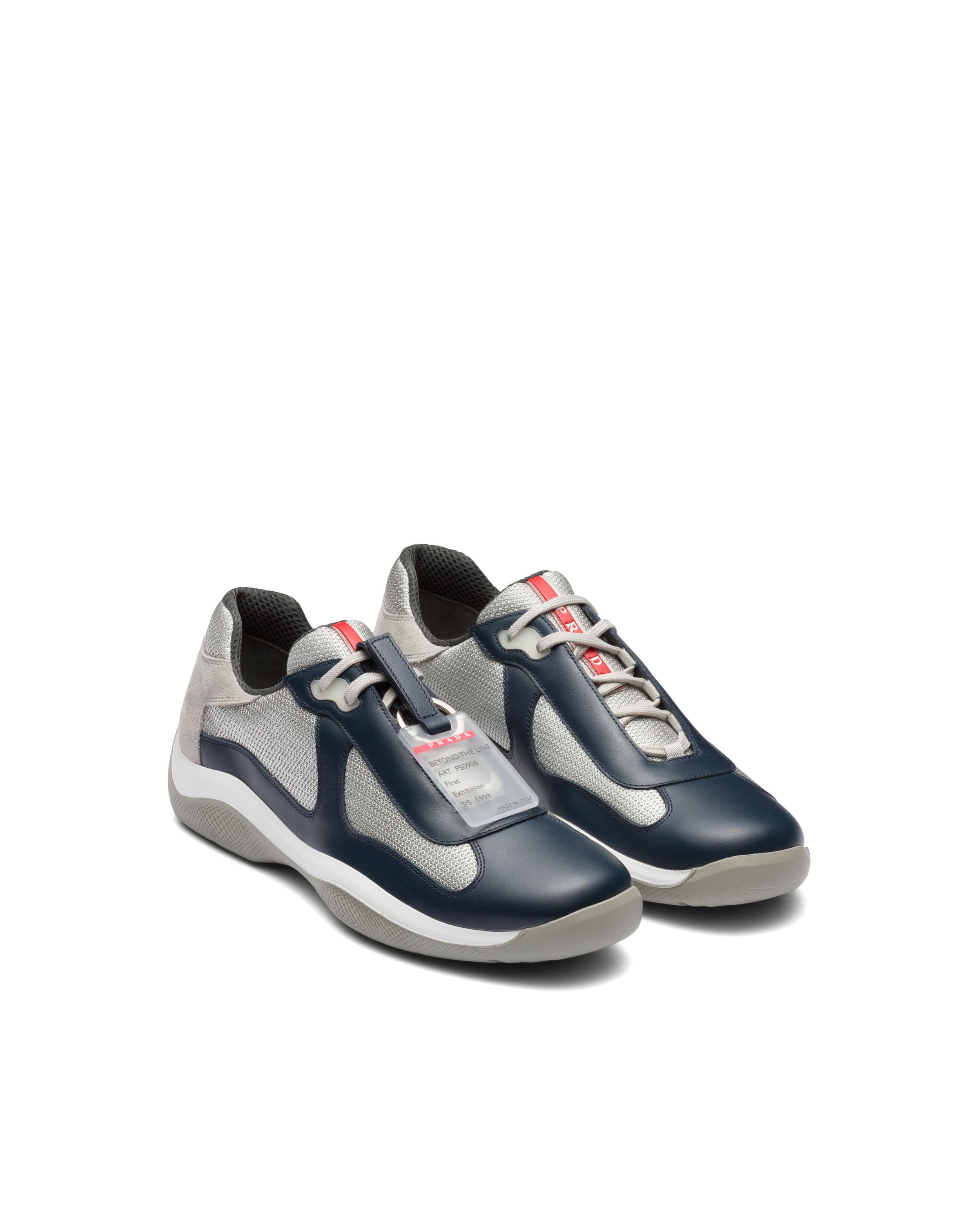 PRADA America's Cup Original Low-top Sneakers In Blue Product Image