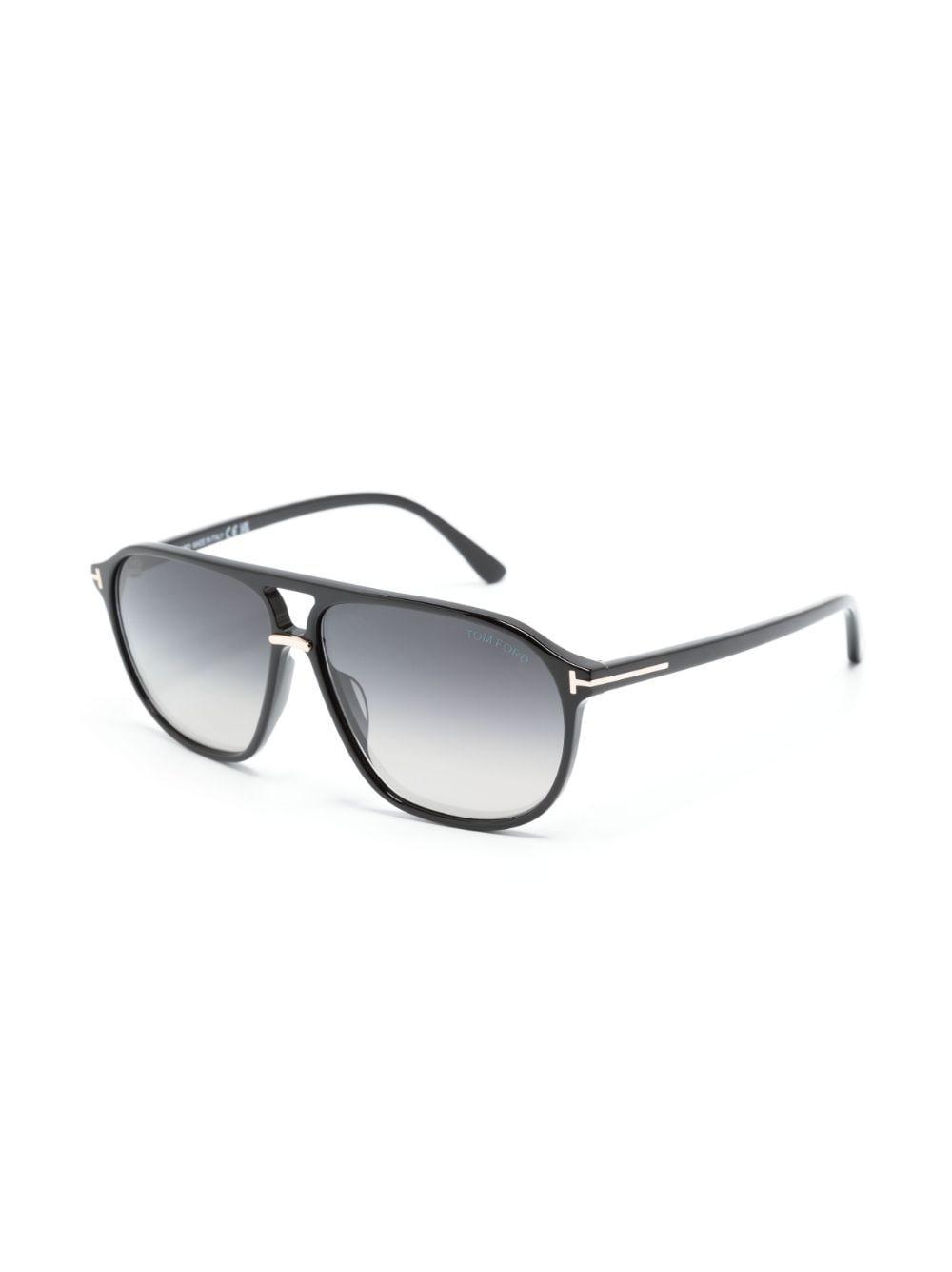 Square-frame Sunglasses In Black Product Image