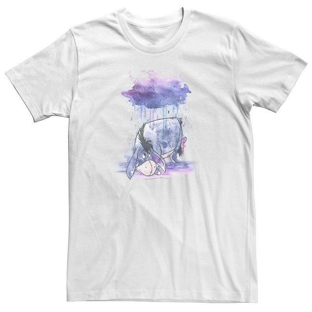 Big & Tall Disney Winnie The Pooh Eeyore Watercolor Rain Cloud Tee, Mens Product Image