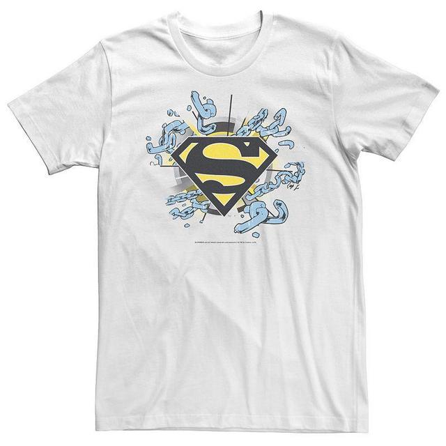 Big & Tall DC Comics Superman Chain Link Logo Tee, Mens Product Image