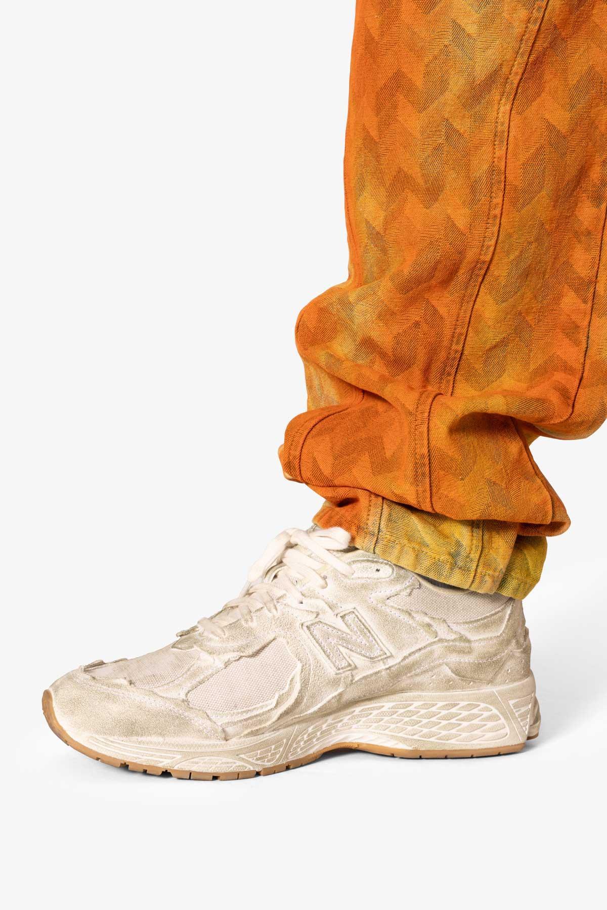 Ultra Baggy Sunny Jacquard Denim - Orange Product Image