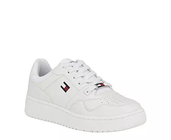 Tommy Hilfiger Womens Twigye Casual Lace up Sneakers - White Product Image