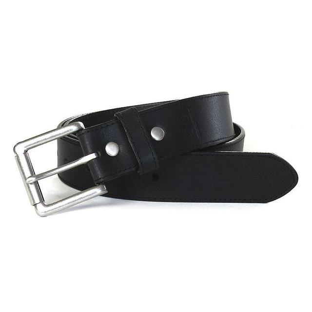 Mens Realtree Stitched Black Leather Belt Product Image