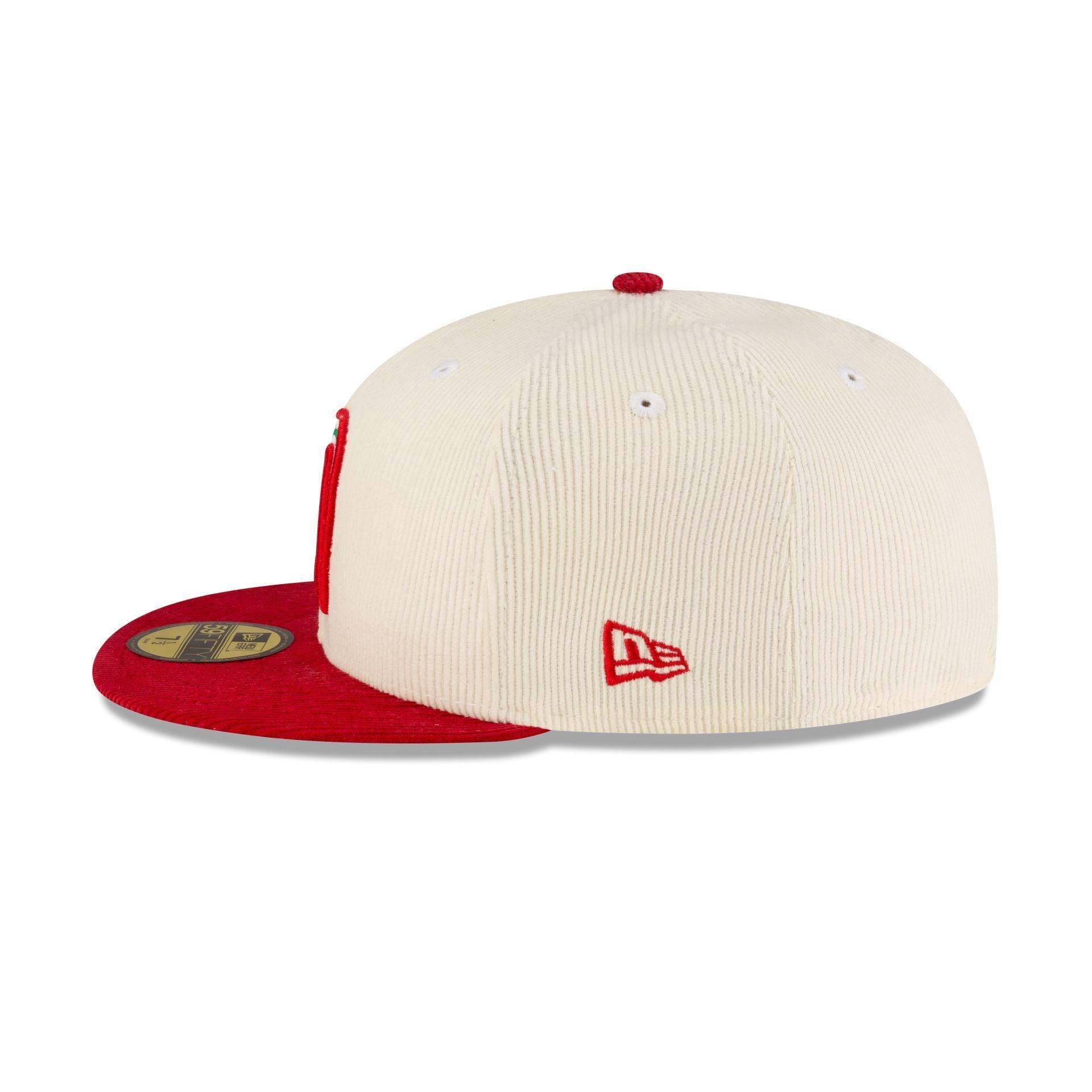 Mexico Baseball Chrome Red Corduroy 59FIFTY Fitted Hat Male Product Image